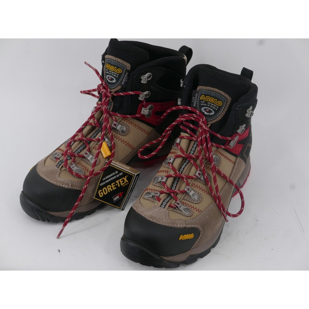 Asolo Fugitive GTX Boots Beige Suede Gore-Tex Hiking Waterproof Men's Size 10.5